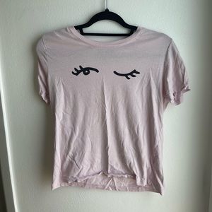 Pink Winky Face T-shirt